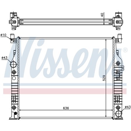 NISSEN Nissens Radiator, 62576A 62576A